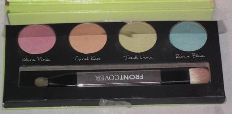 Product Reviews: Eye Shadow Palette: Front Cover: Front Cover Easy on the Eye Hot Eye Shadow Palette Swatches