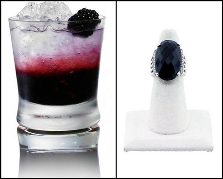 BLack cocktails, blackberry martini, black swan, black cocktail, clack ring, david yurman