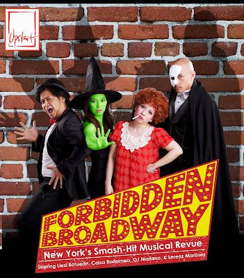 Upstart Productions' Forbidden Broadway opens May 11--schedule of guest stars (including Lea Salonga) here!