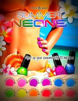 China Glaze Summer Neons Nail Polish Collection Summer 2012