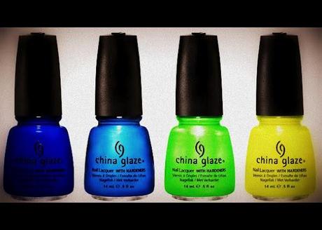 China Glaze Summer Neons Nail Polish Collection Summer 2012