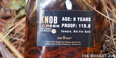 Knob Creek Cask Strength Rye Label