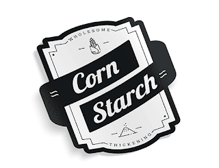 Image: Corn Starch - vintage food label