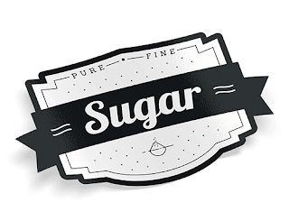 Image: Sugar - vintage food label