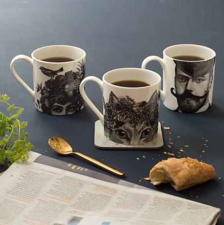 Elements every home should have- illustrated mugs