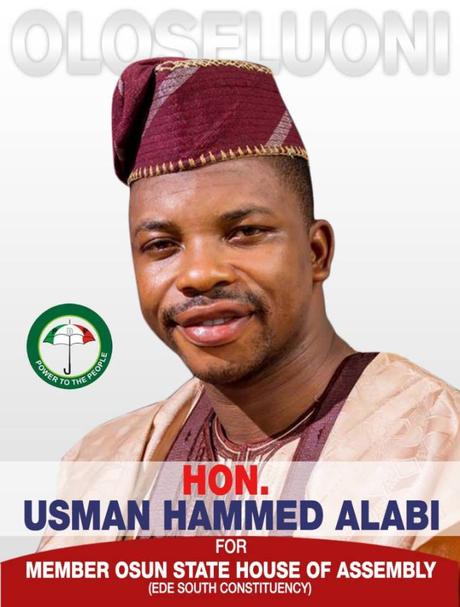 EDE Community Embraces youth agenda,supports Usman Hammed Alabi oloseluoni as member representing EDE south Constituency come 2019.