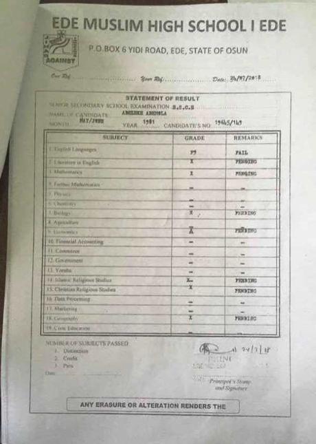 Revealed: Senator Adeleke Didn’t Graduate From U.S. University As Claimed… (See His WAEC Result)