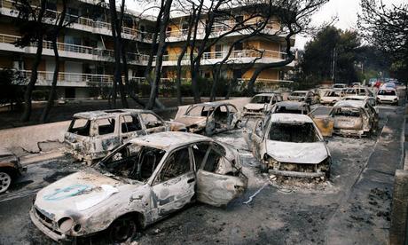 worst wildfire in Greece ~ Govt owns responsibility