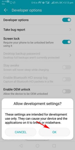 How to Enable developer options and debugging on Android 4.2 or upper