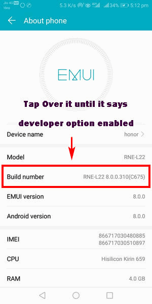 How to Enable developer options and debugging on Android 4.2 or upper