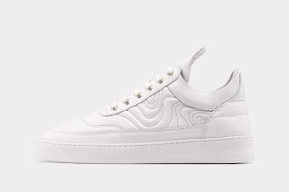 Mapped Out In Crisp White: Filling Pieces Low Top Lowe Sneaker Mapped Out In Crisp White: Filling Pieces Low Top Lowe Sneaker