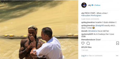 Odell Beckham Jr. Gets Baptized In The Jordan River