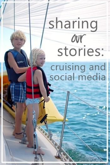 two kids on a boat with text overlay for Pinterest