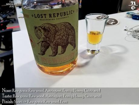 Lost Republic Rye Whiskey Review