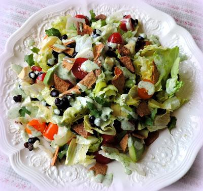 Mexican Salad with a Coriander Lime Dressing