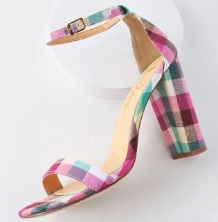 Shoe of the Day | Lulus Taylor Pink Plaid Ankle Strap Heels