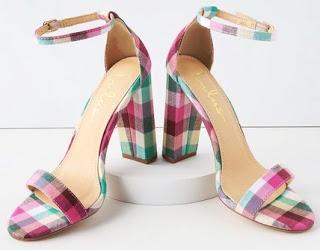 Shoe of the Day | Lulus Taylor Pink Plaid Ankle Strap Heels