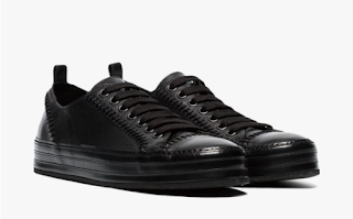 A Stitch In Time:  Ann Demeulemeester Leather Stitch Detail Sneakers