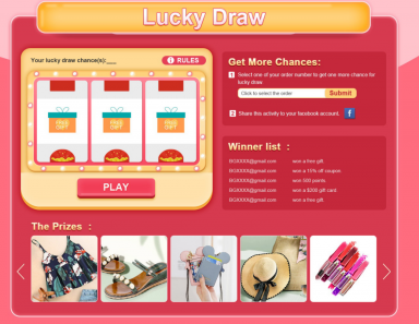 Newchic 4th Anniversary Sale Lucky Draw