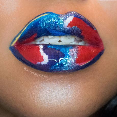  lip art, abstract makeup 