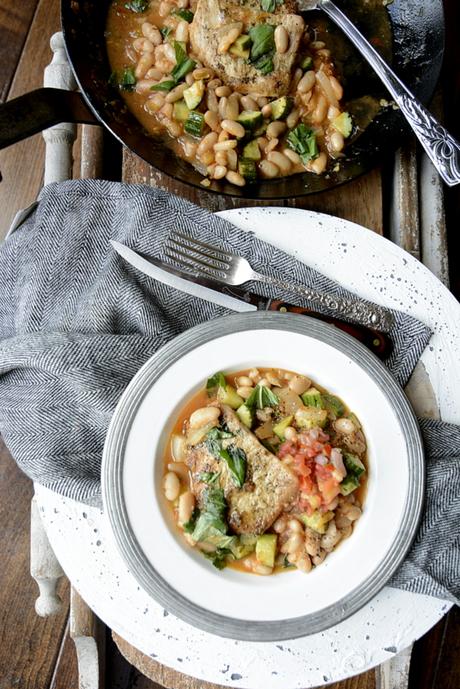 pork chops greek style one skillet