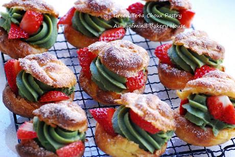 Green Tea Choux Pastry 抹茶泡芙