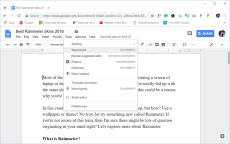 How To Check Word Count On Google Docs Paperblog