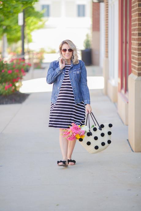 Cleveland blogger The Samantha Show shares some casual maternity outfit inspiration. 