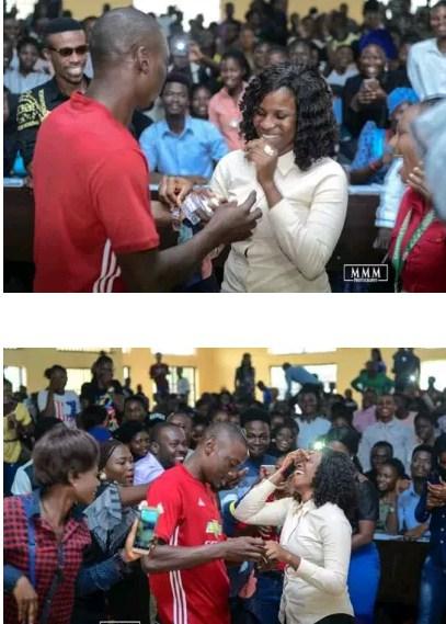 Drama As Student Proposes To Girlfriend In The Class (Photos)
