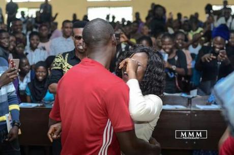 Drama As Student Proposes To Girlfriend In The Class (Photos)
