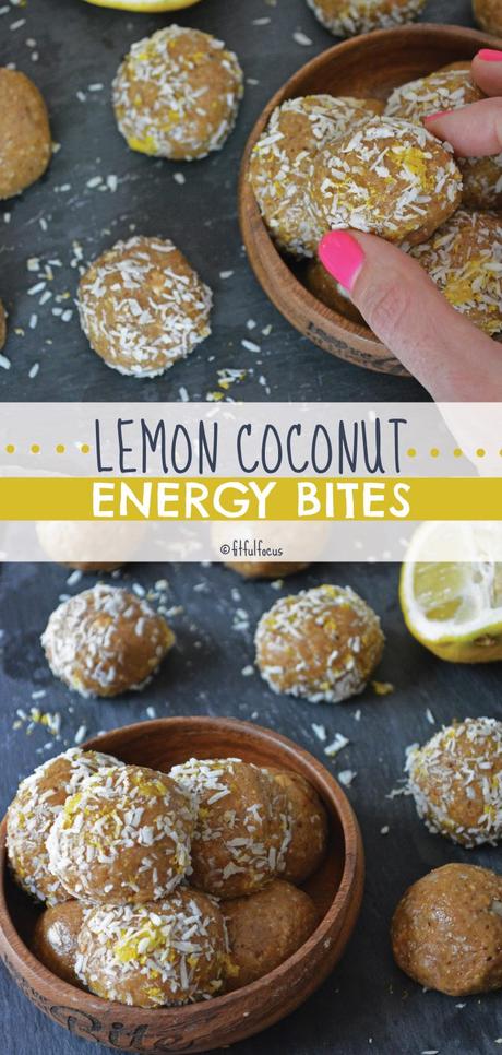 Lemon Coconut Energy Bites (gluten free, vegan)