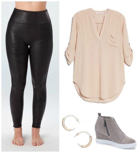 How to Style Faux Leather Leggings