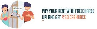 freecharge rs 50 cashback on paying rent