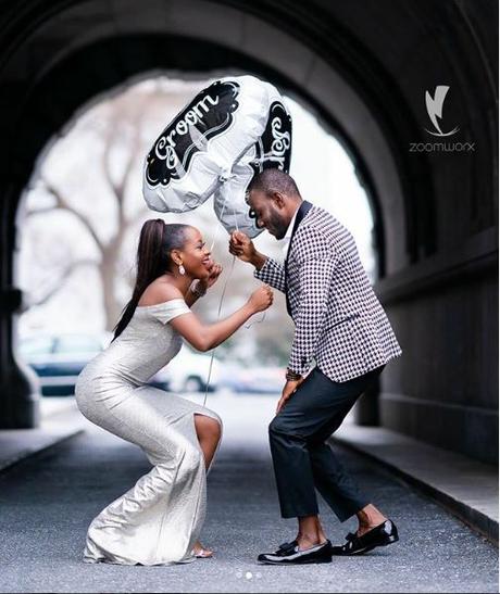 See Beautiful Lady And Her Man Strike Breathtaking Poses In Memorable Pre-Wedding Photos