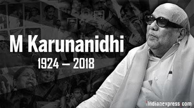 RIP Kalaignar - M Karunanidhi
