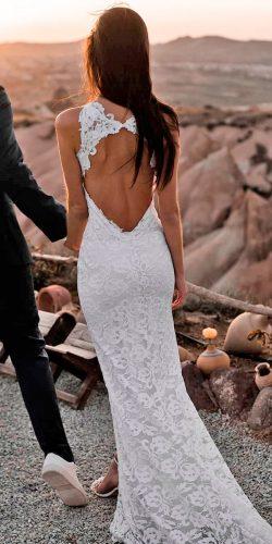 beach sheath low back sleeveless backless grace loves lace wedding dresses