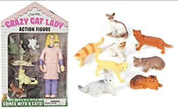 Image: Accoutrements Crazy Cat Lady Action Figure Set