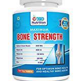 Pronutrition Bone Strength with Calcium Citrate (2000 MG), Vitamin D3 (4000 IU), Vitamin K2 (150 MCG), Magnesium (200 MG), Zinc (16 MG) Supplement for Complete Bone Health – 120 Vegetable Tablets
