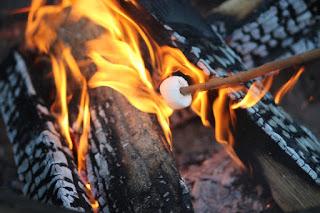 Image: S'mores over the fire