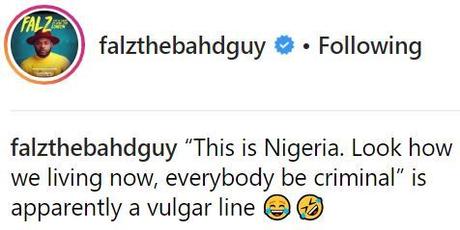 How Falz Reacted After NBC Fined A Radio Station For Playing His Song ‘This Is Nigeria’