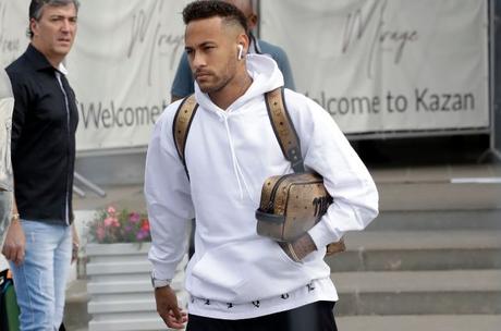 Brazilian star Neymar wearing AirPods.