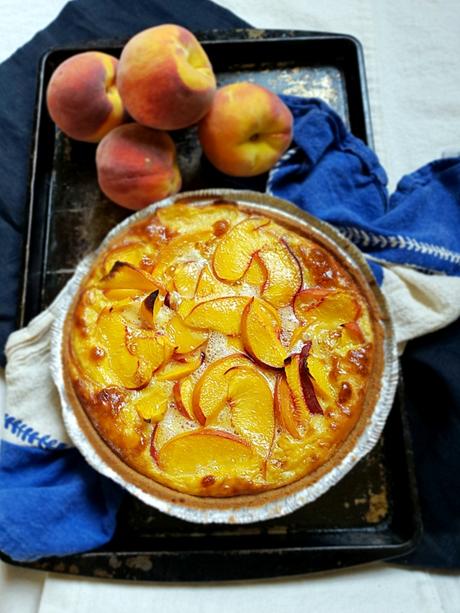 peach custard pie