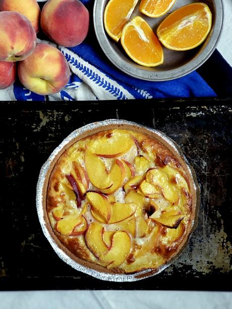 peach custard pie