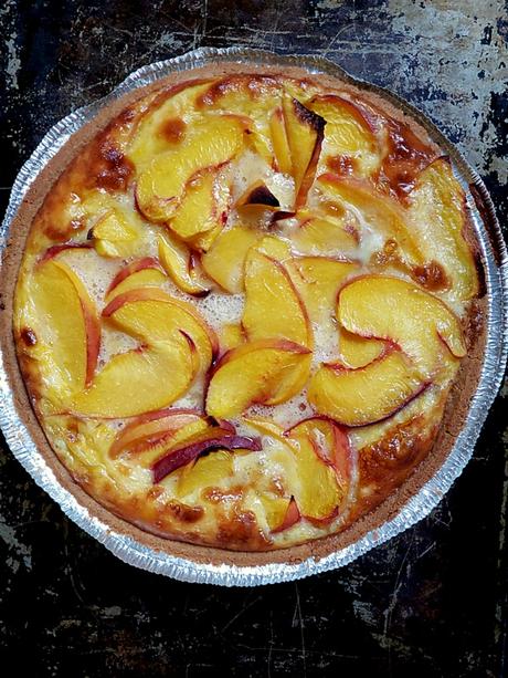 peach custard pie