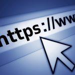 Web browser address bar with https://www entered