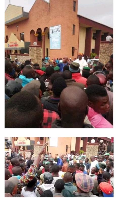 The Moment Dancing Senator, Ademola Adeleke Stormed A Church (Photos)