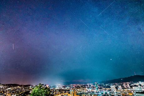 Shooting stars over Zurich