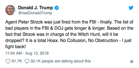 I'm Just Surprised It Took This Long For FBI To Fire Strzok