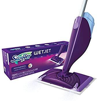 Image: Swiffer Wetjet Spray Mop Floor Cleaner Starter Kit | ​Cleans better than a mop and bucket Solution | formula loosens dirt and lifts it off the floor