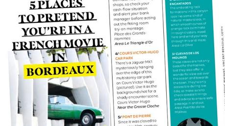'Five places to pretend you're in a French movie in Bordeaux' feature in easyJet Traveller magazine